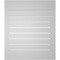 Ekena Millwork Vertical Surface Mount PVC Gable Vent: Functional, w/ 2"W x 2"P Brickmould Sill Frame, 24"W x 28"H GVPVE24X2803SF - alternate 3